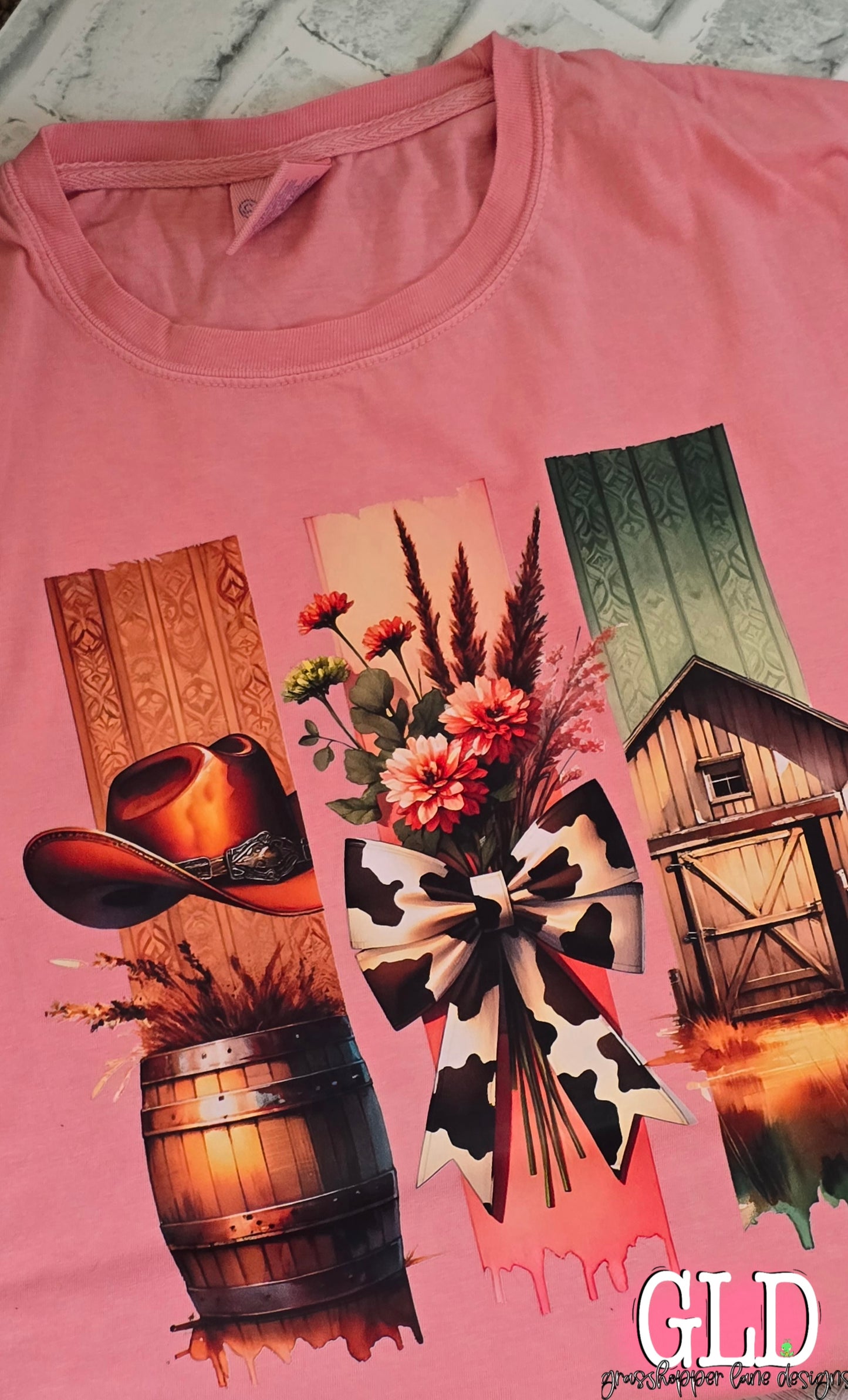 Fall - Bows and Cowboy Hat - T-shirt