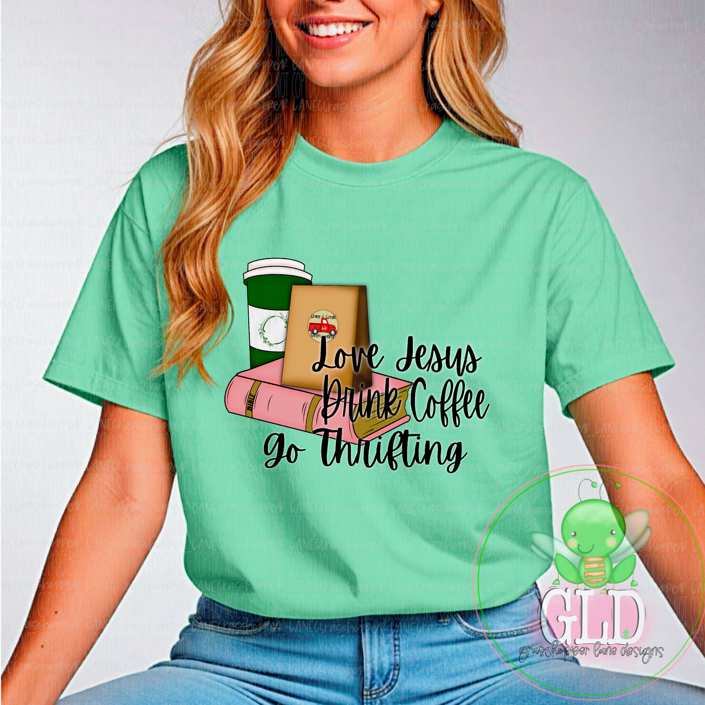 Inspire - Love Jesus Drink Coffee - Tee