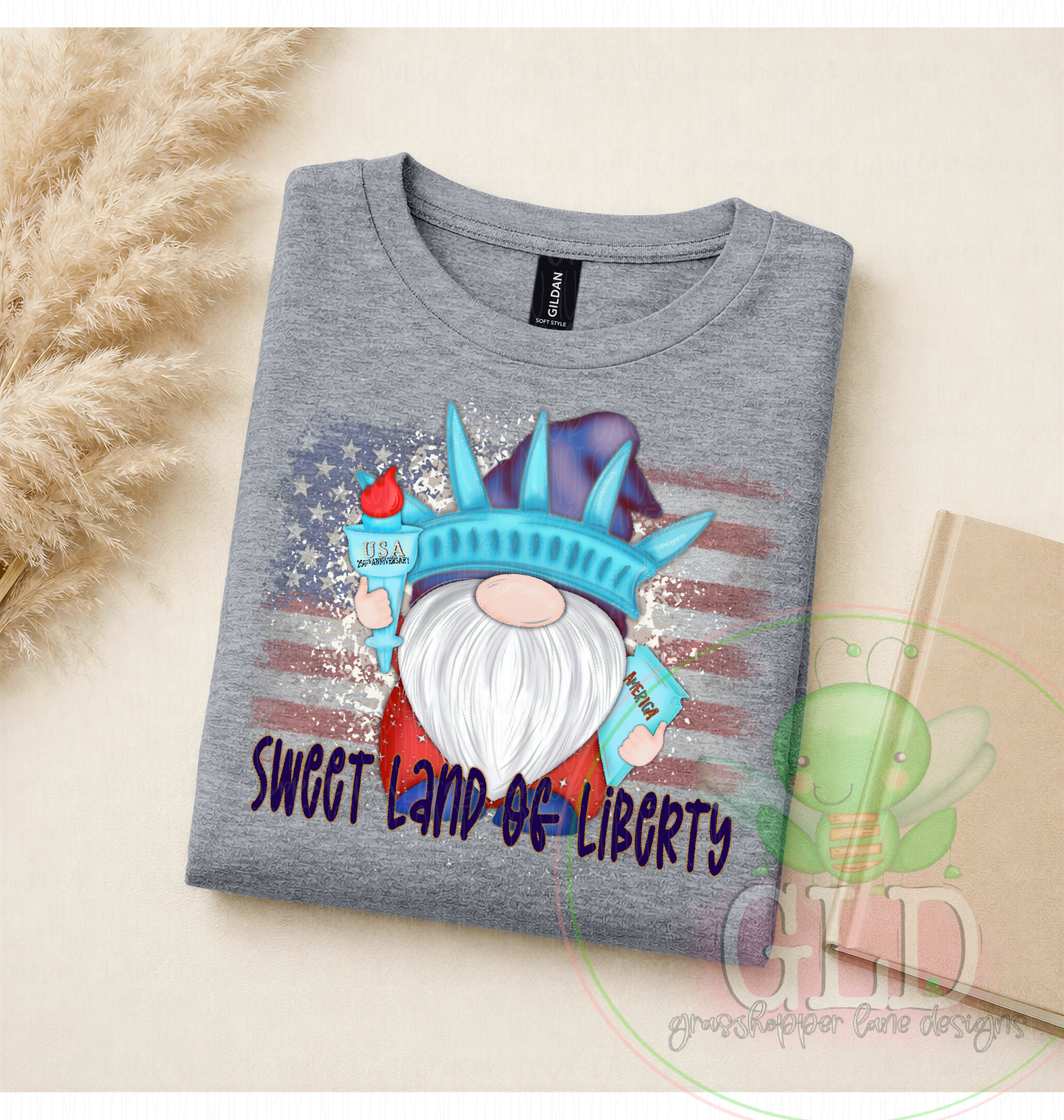Red, White & Blue Gnome Style Tshirt