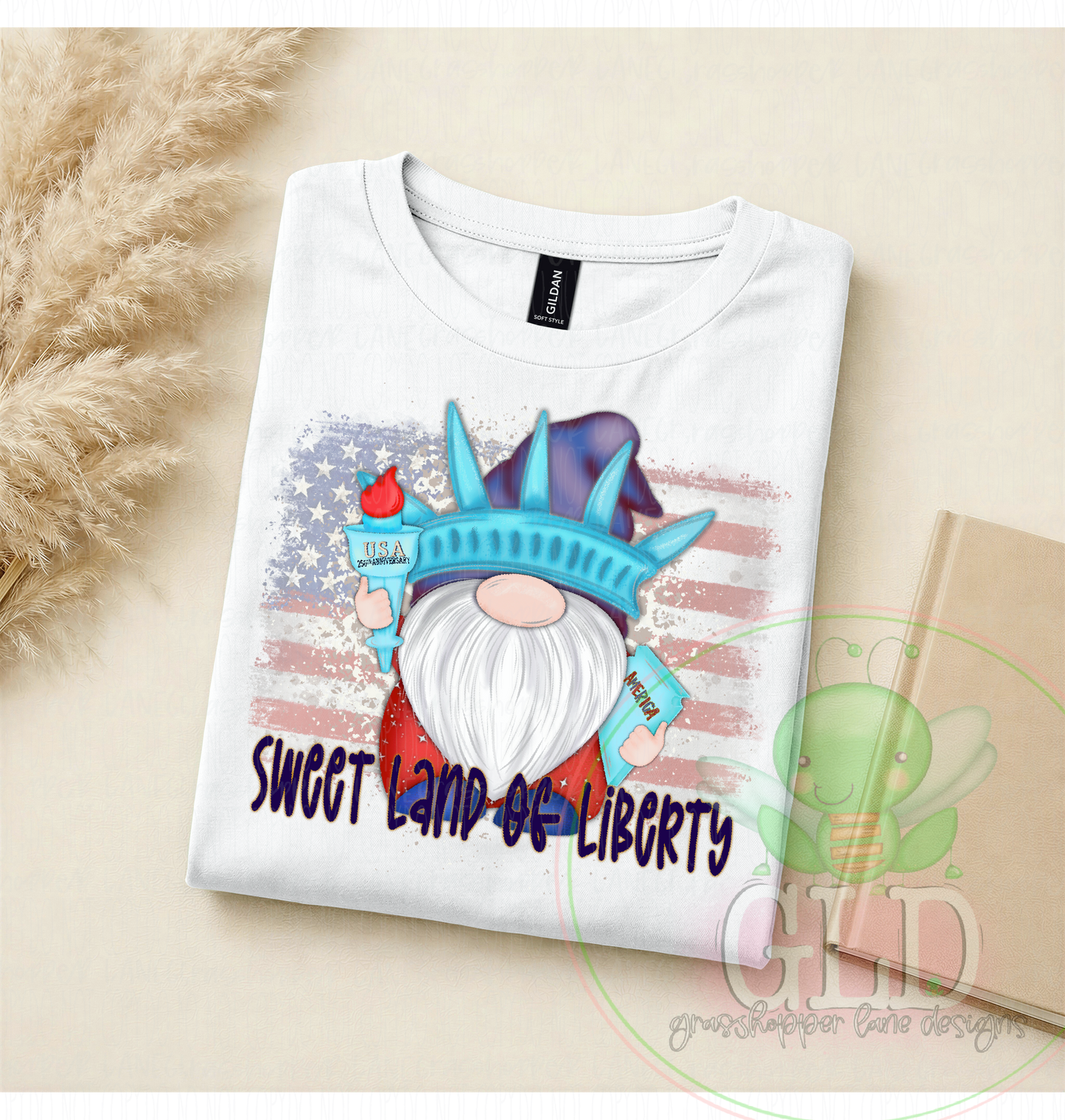 Red, White & Blue Gnome Style Tshirt