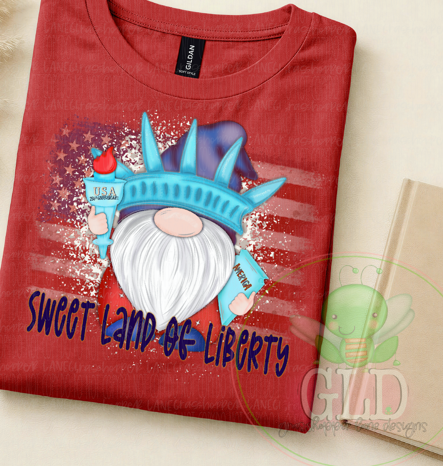 Red, White & Blue Gnome Style Tshirt