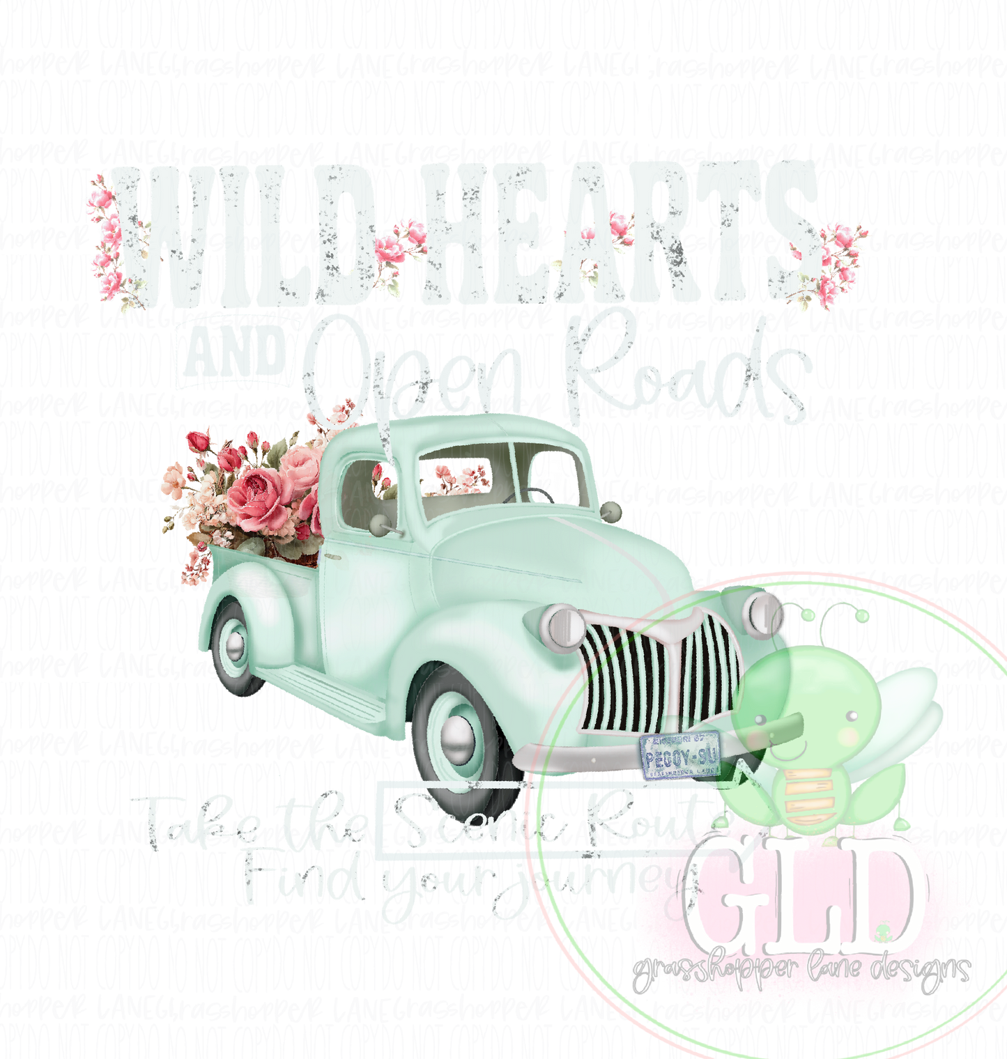 Wild Hearts & Open Roads | Vintage Truck Graphic Tee