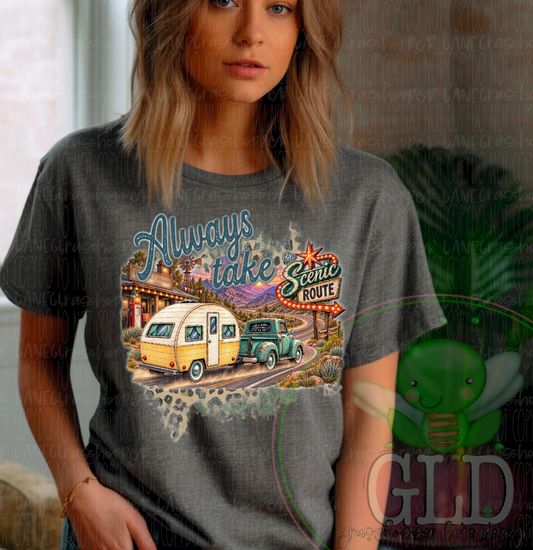 Always Take the Scenic Route | Heritage Collection Tee