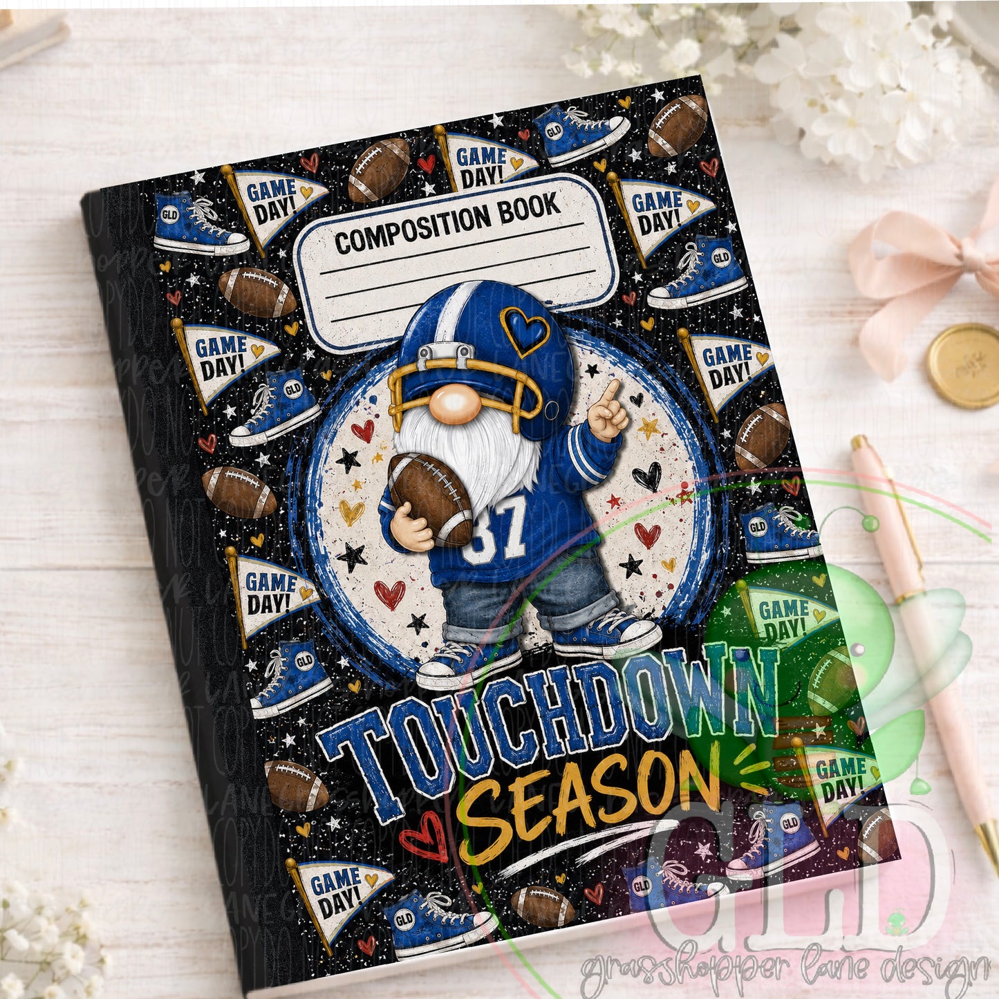 Friday Night Lights Composition Notebook - Walter Gnome'