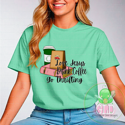 Inspire - Love Jesus Drink Coffee - Tee