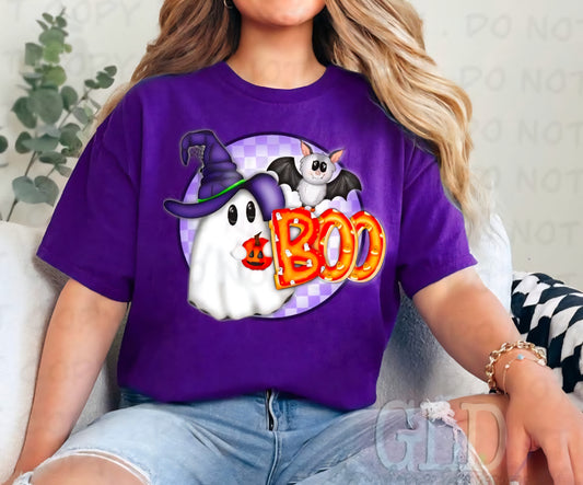 Witchy Bat BOO Ghostie Tee